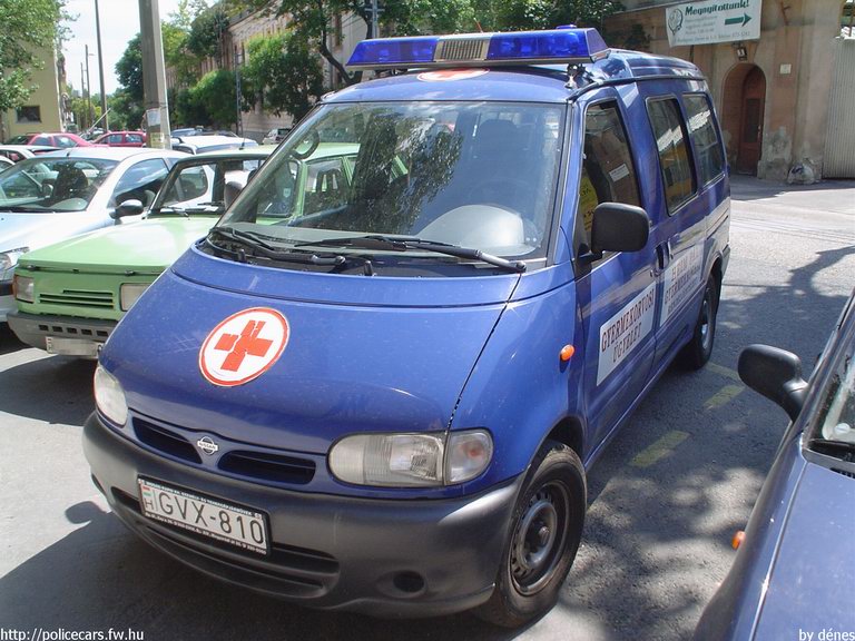 Nissan Vanette Cargo 2.3d, Budapest, gyermekorvosi ügyelet, Heim Pál Kórház, fotó: dénes
Keywords: mentő magyar Magyarország mentőautó GVX-810