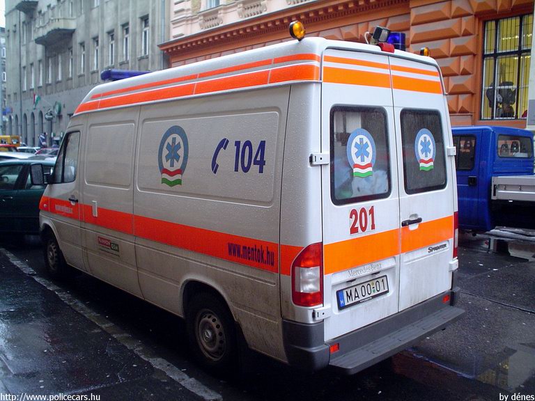 Mercedes-Benz Sprinter 313 CDI, Budapest, Országos Mentõszolgálat, fotó: dénes
Keywords: OMSZ mentő magyar magyarország mentőautó MA00-01