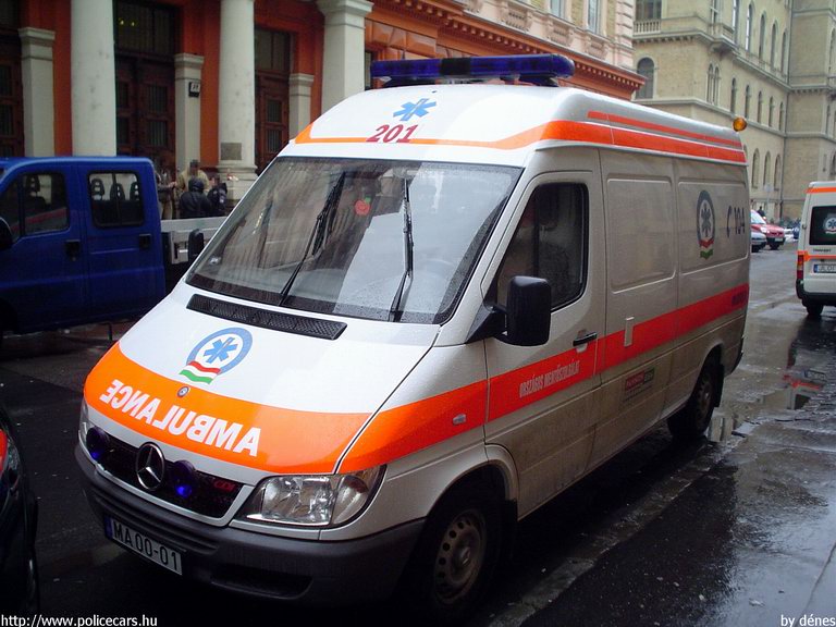 Mercedes-Benz Sprinter 313 CDI, Budapest, Országos Mentõszolgálat, fotó: dénes
Keywords: OMSZ mentő magyar magyarország mentőautó MA00-01