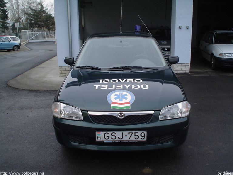 Mazda 323, Szombathely, orvosi ügyelet, Országos Mentõszolgálat, fotó: dénes
Keywords: OMSZ mentő magyar Magyarország mentőautó GSJ-759