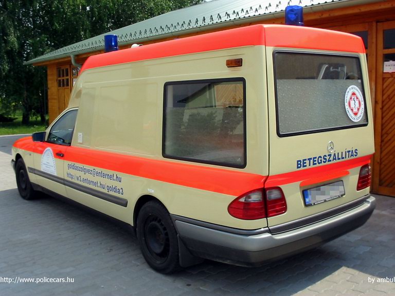 Mercedes-Benz E Binz, Gól-Diatrans Kft. Betegszállító Szolgálat, fotó: ambul
Keywords: mentő magyar Magyarország mentőautó
