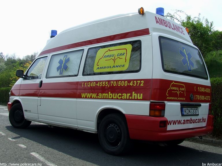 Volkswagen Transporter T4, Ambucar Mentõszolgálat, fotó: Ambucar
Keywords: mentő magyar magyarország mentőautó KDK-337