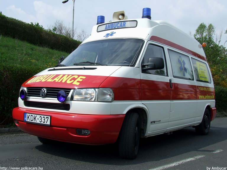Volkswagen Transporter T4, Ambucar Mentõszolgálat, fotó: Ambucar
Keywords: mentő magyar magyarország mentőautó KDK-337