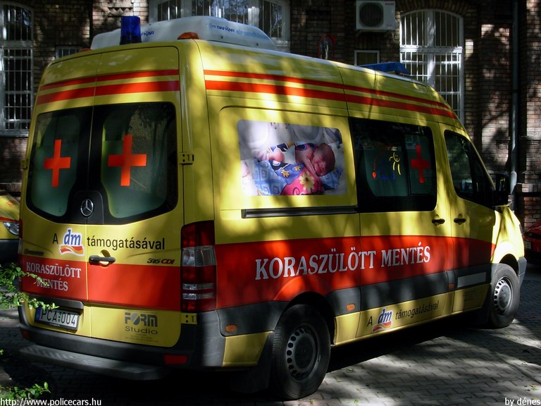 Mercedes-Benz Sprinter II 315 CDI, Budapest, Peter Cerny Alapítvány, koraszülöttmentõ, fotó: dénes
Keywords: mentő magyar Magyarország mentőautó PCA-004