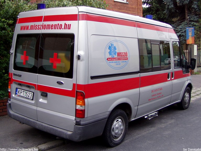 Ford Transit, Misszió Mentõ Betegszállító és Szolgáltató Kft., fotó: Danigabi
Keywords: mentő magyar Magyarország mentőautó KPT-523