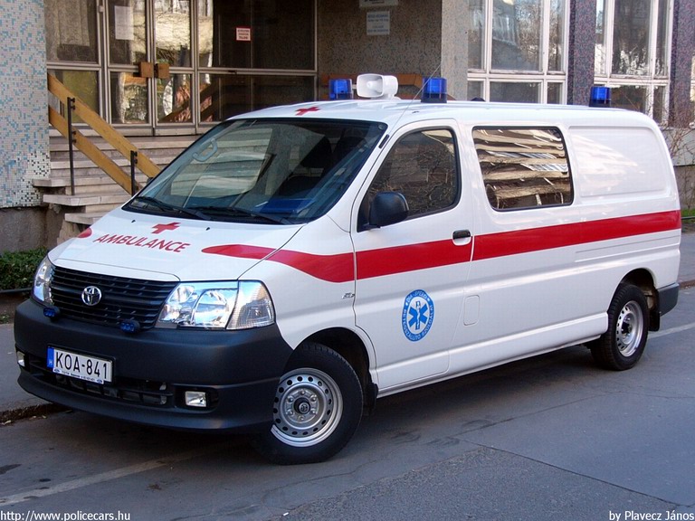 Toyota Hiace, DIA-SPEED Egészségügyi és Szolgáltató Bt., fotó: Plavecz János
Keywords: mentő magyar Magyarország mentőautó KOA-841