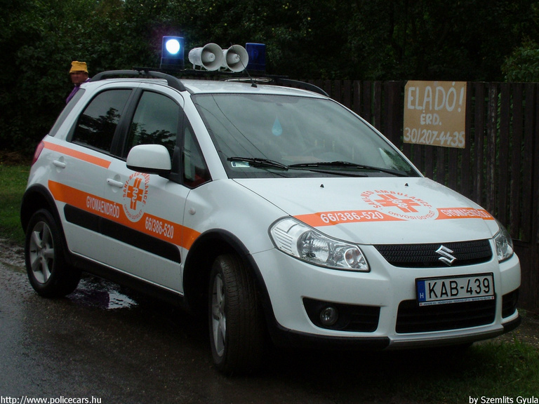 Suzuki SX4, Gyomaendrõd, orvosi ügyelet, SANI-MED, fotó: Szemlits Gyula
Keywords: mentő magyar Magyarország mentőautó KAB-439