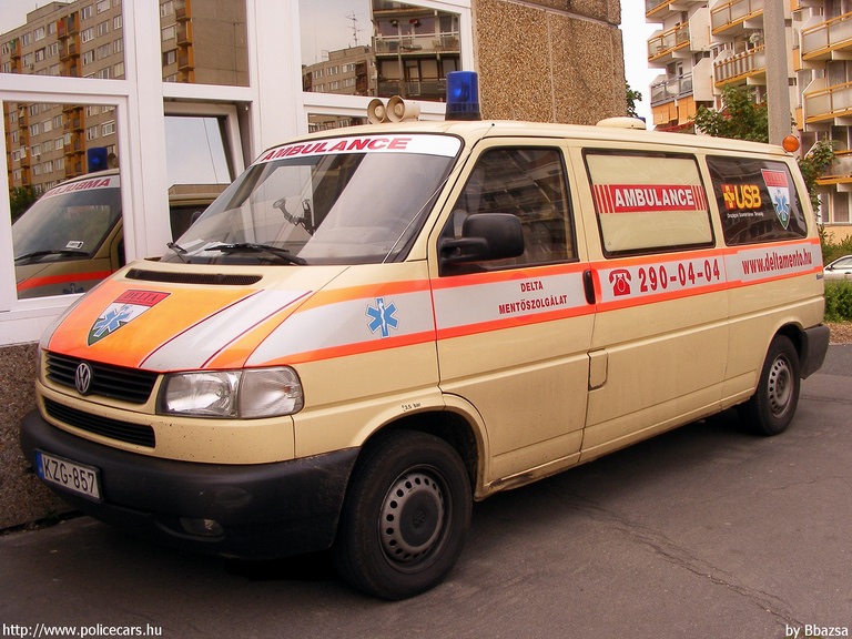 Volkswagen Transporter T4, Delta Mentõszolgálat, fotó: Bbazsa
Keywords: mentő magyar Magyarország mentőautó KZG-857