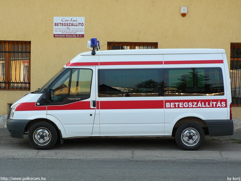 Ford Transit, Cor-Lux Bt., Kisvárda, fotó: korij
Keywords: mentő mentőautó magyar Magyarország KOA-439