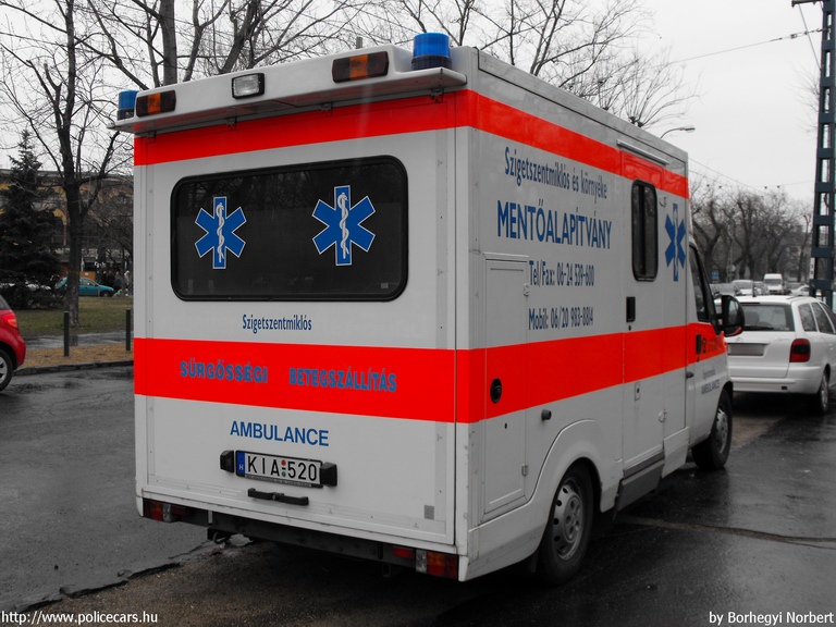 Fiat Ducato, Szigetszentmiklós és Környéke Mentõalapítvány, fotó: Borhegyi Norbert
Keywords: mentő mentőautó magyar Magyarország KIA-520