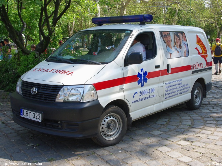Toyota Hiace, Fõnix S.O.S. Zrt., fotó: PChris
Keywords: mentő mentőautó magyar Magyarország LRT-323