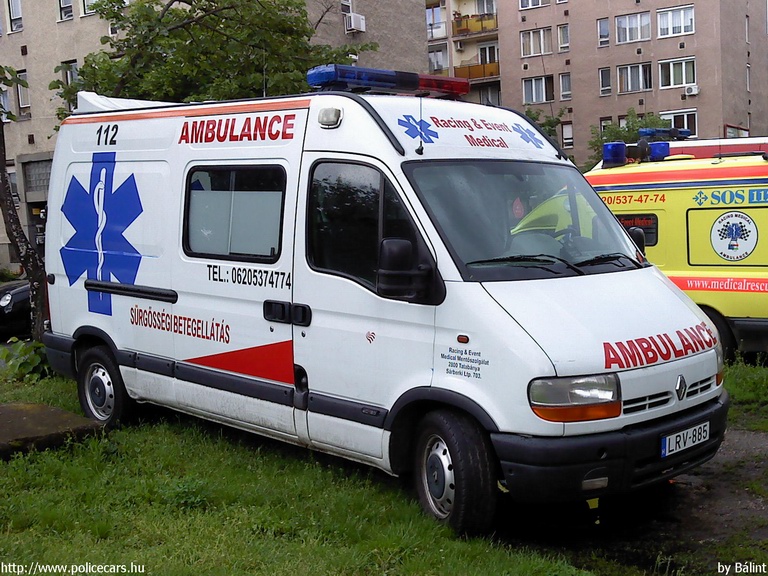 Renault Master, Racing&Event Medical Mentõszolgálat, fotó: Bálint
Keywords: mentő mentőautó magyar Magyarország LRV-885