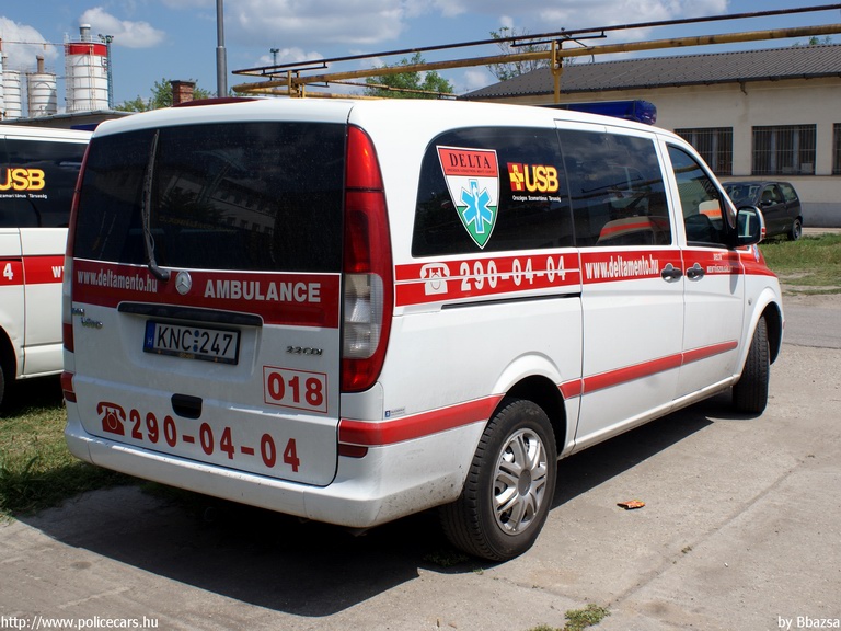 Mercedes-Benz Vito II 122 CDI, Delta Mentõszolgálat, fotó: Bbazsa
Keywords: mentő mentőautó magyar Magyarország KNC-247