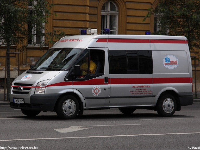 Ford Transit, Misszió Mentõ Betegszállító és Szolgáltató Kft., fotó: Bazsi
Keywords: mentő mentőautó magyar Magyarország LKN-741