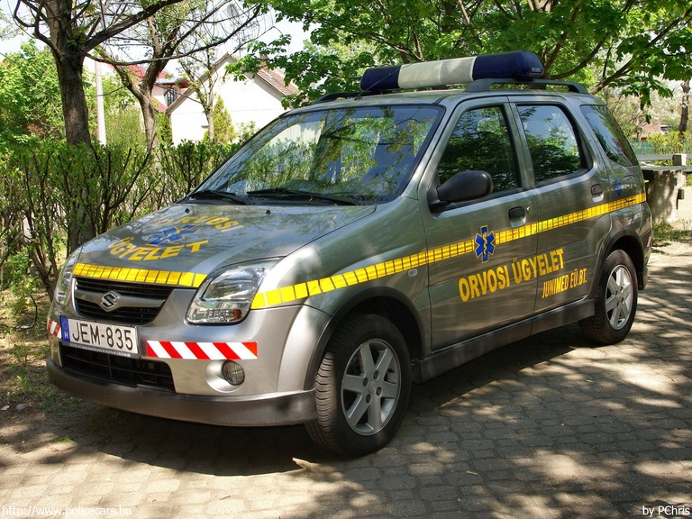 Suzuki Ignis, orvosi ügyelet, Dunakeszi, JUNIMED EÜ. Bt., fotó: PChris
Keywords: mentő mentőautó magyar Magyarország JEM-835
