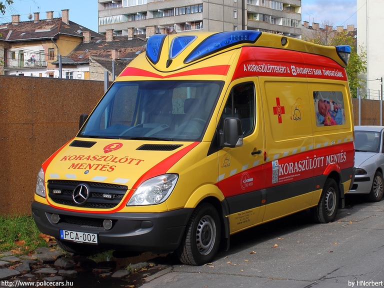 Mercedes-Benz Sprinter II 315 CDI, Budapest, Peter Cerny Alapítvány, koraszülöttmentõ, fotó: HNorbert 
Keywords: mentő magyar magyarország mentőautó PCA-002
