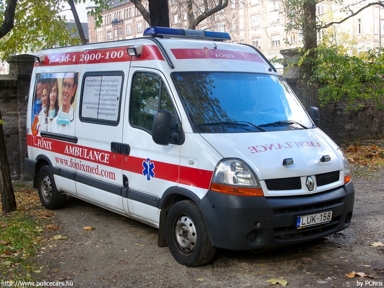 Renault Master, Fõnix S.O.S. Zrt., fotó: PChris
Keywords: mentő mentőautó magyar Magyarország LUK-158
