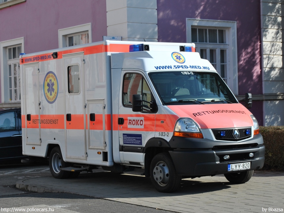 Renault Mascott, Sped-Med Kft., fotó: Bbazsa
Keywords: mentő mentőautó magyar Magyarország LYY-820