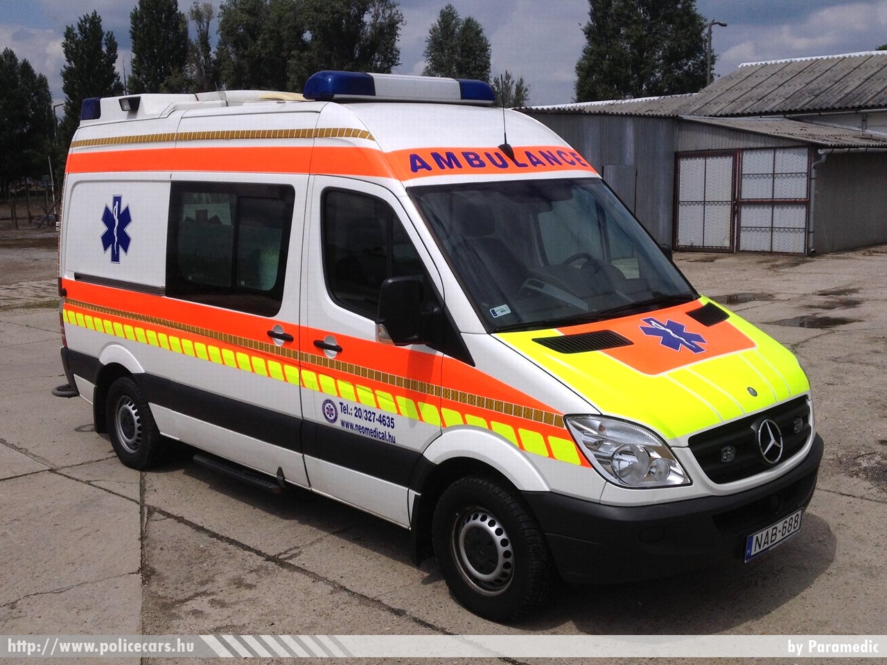 Mercedes Sprinter II, Neomedical Ambulance Service Kft., fotó: Paramedic
Keywords: magyar Magyarország mentő mentőautó Hungary hungarian ambulance NAB-688