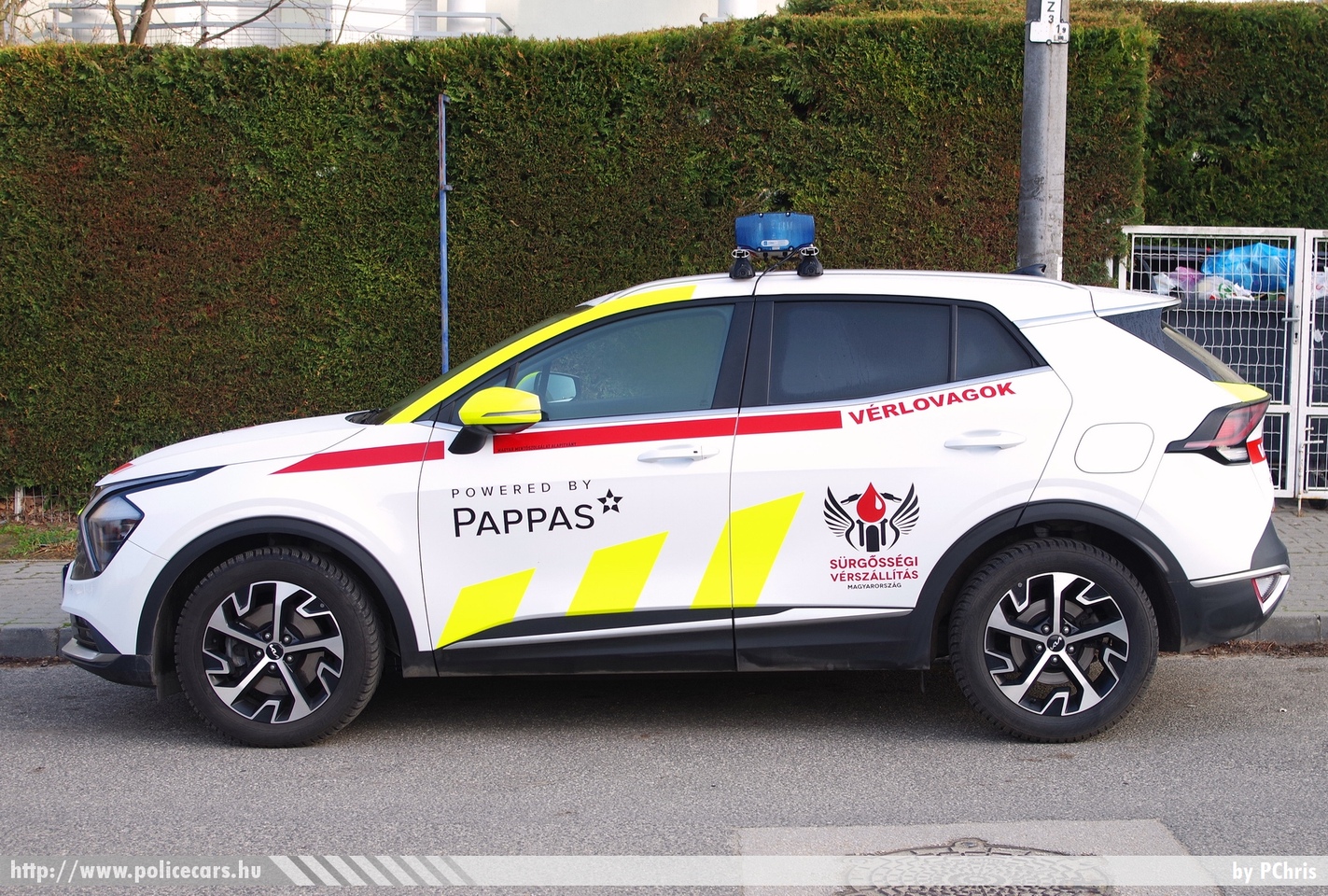 Kia Sportage, vérszállítás, Vérlovagok, Magyar Mentőszolgálat Alapítvány, fotó: PChris
Keywords: mentő magyar Magyarország mentőautó ambulance Hungary hungarian AABB-021
