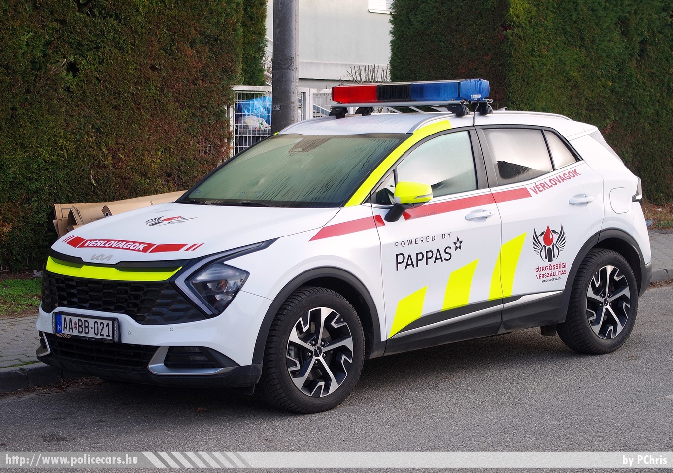 Kia Sportage, vérszállítás, Vérlovagok, Magyar Mentőszolgálat Alapítvány, fotó: PChris
Keywords: mentő magyar Magyarország mentőautó ambulance Hungary hungarian AABB-021