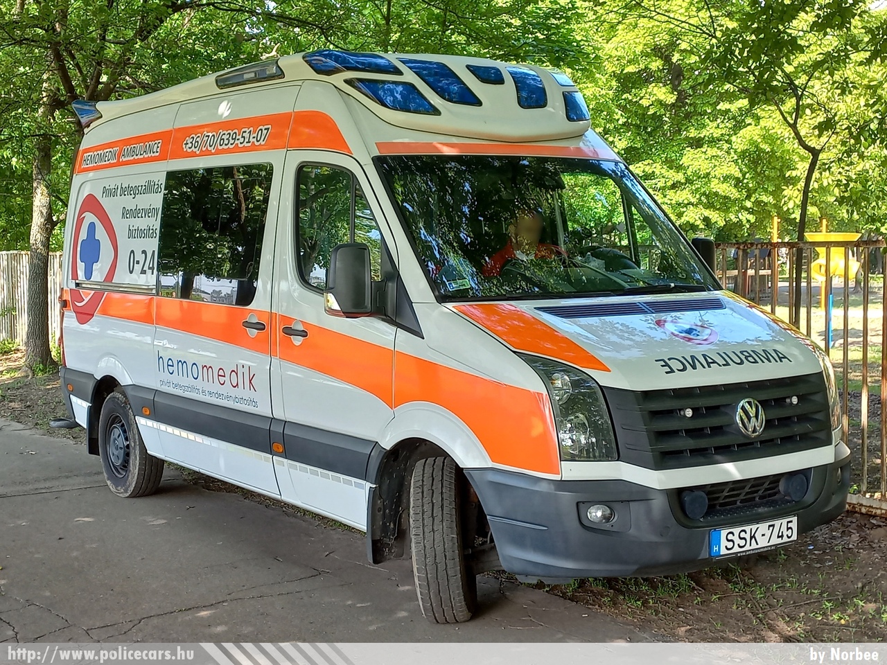 Volkswagen Crafter, Hemomedik Kft., fotó: Norbee
Keywords: mentő mentőautó magyar Magyarország hungarian Hungary ambulance SSK-745