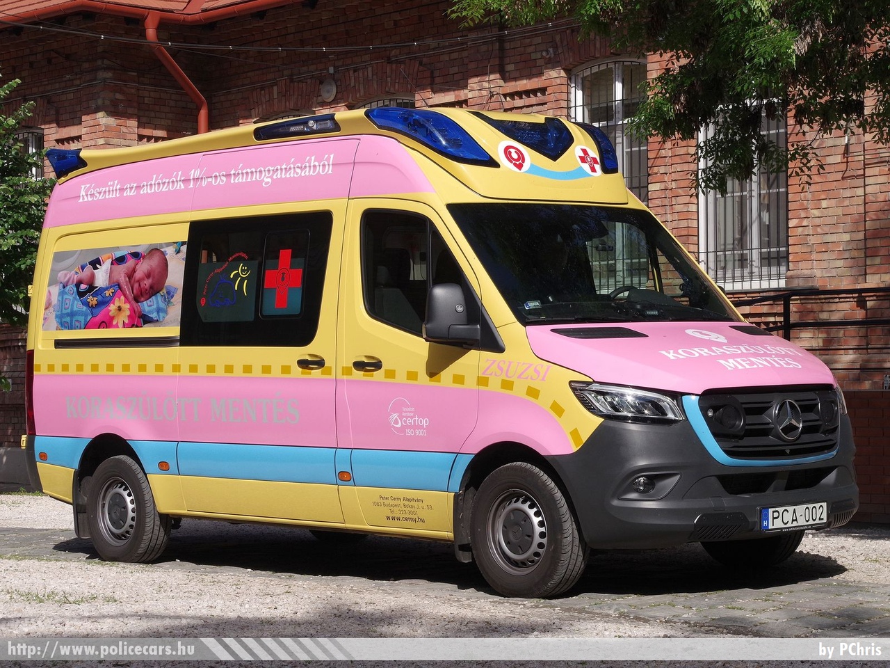Mercedes-Benz Sprinter III, Budapest, Peter Cerny Alapítvány, koraszülöttmentő, fotó: PChris
Keywords: mentő mentőautó magyar Magyarország hungarian Hungary ambulance PCA-002