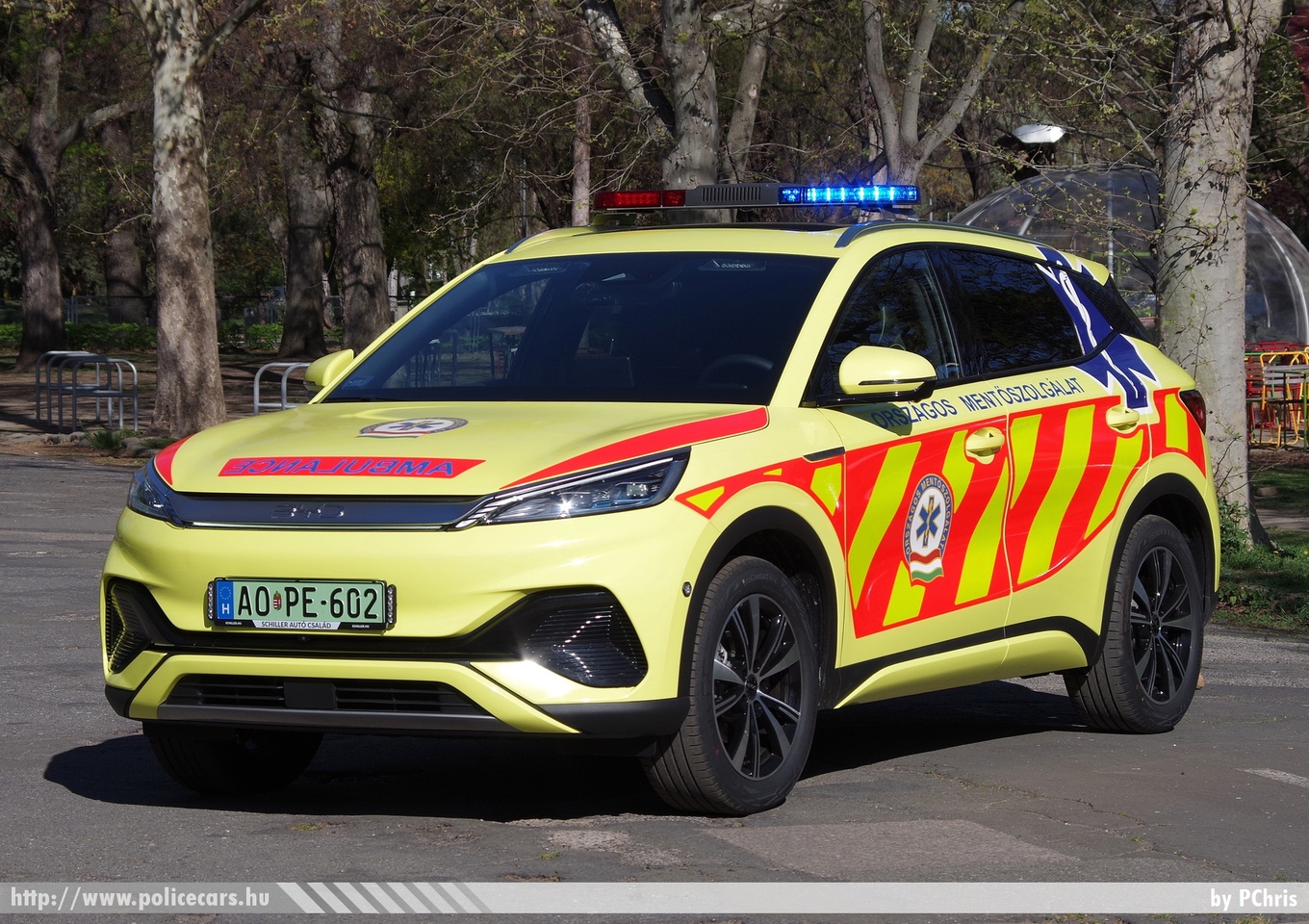 BYD Atto 3, Országos Mentőszolgálat, fotó: PChris
Keywords: mentő magyar Magyarország mentőautó OMSZ ambulance Hungary hungarian AOPE-602