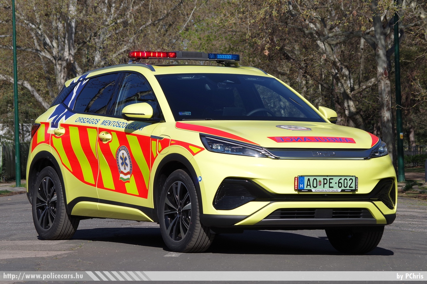 BYD Atto 3, Országos Mentőszolgálat, fotó: PChris
Keywords: mentő magyar Magyarország mentőautó OMSZ ambulance Hungary hungarian AOPE-602
