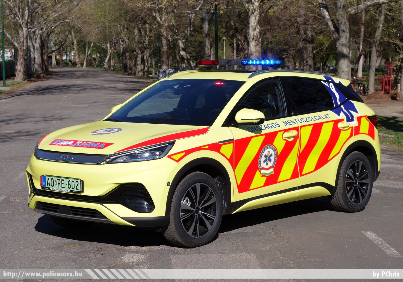 BYD Atto 3, Országos Mentőszolgálat, fotó: PChris
Keywords: mentő magyar Magyarország mentőautó OMSZ ambulance Hungary hungarian AOPE-602