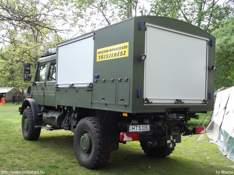 Mercedes-Benz Unimog U4000 437/45 HM Currus, fotó: Bbazsa
Keywords: katonai honvédségi honvédség magyar Magyarország HT53-63