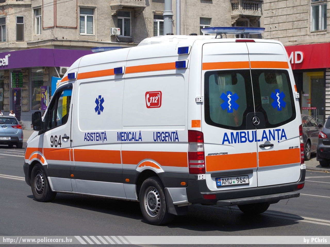Mercedes Sprinter II facelift, Ambulanta, Asistenta Medicala Urgenta, Chisinau, fotó: PChris
Keywords: ambulance mentő mentőautó moldova moldáv moldovan