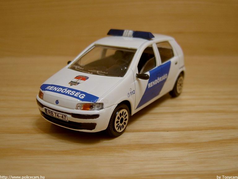 Fiat Punto, modell és fotó: Tonycars
Keywords: modell modellautó rendőr rendőrség rendőrautó