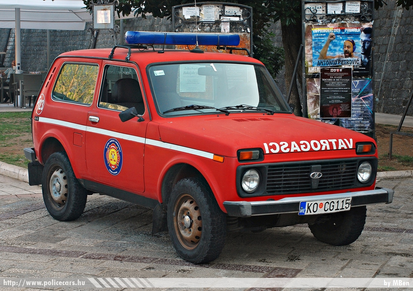 Lada Niva VAZ 2121, Kotor, fotó: MBen
Keywords: montenegrói Montenegró tûzoltó tûzoltóautó tûzoltóság crna gora firetruck fire