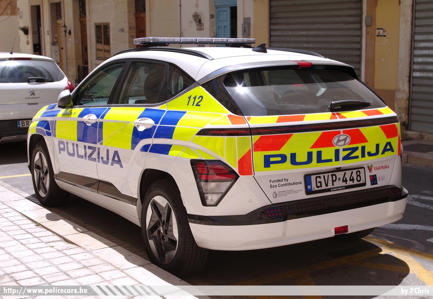 Hyundai Kona Electric, Pulizija (Malta Police Force), fotó: PChris
Keywords: Málta máltai rendőr rendőrautó rendőrség maltese police policecar
