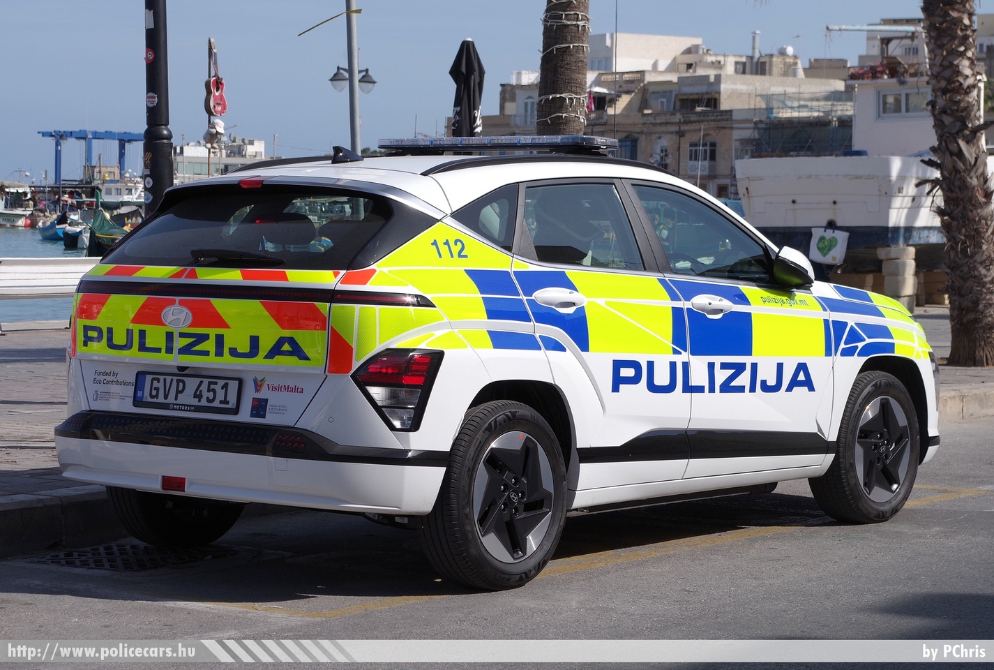 Hyundai Kona Electric, Pulizija (Malta Police Force), fotó: PChris
Keywords: Málta máltai rendőr rendőrautó rendőrség maltese police policecar