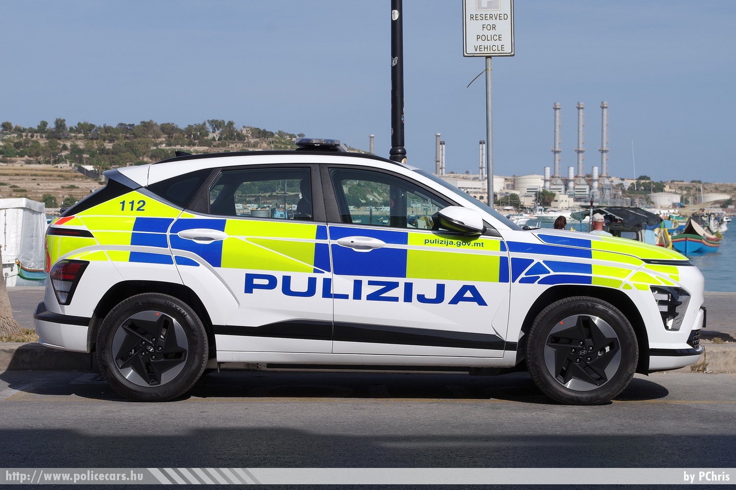Hyundai Kona Electric, Pulizija (Malta Police Force), fotó: PChris
Keywords: Málta máltai rendőr rendőrautó rendőrség maltese police policecar