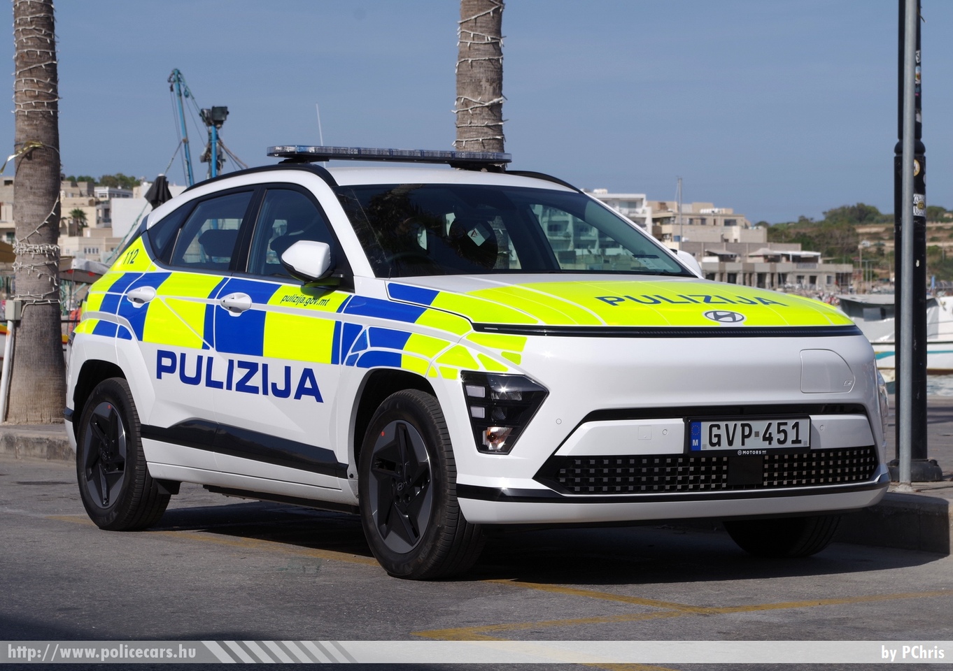 Hyundai Kona Electric, Pulizija (Malta Police Force), fotó: PChris
Keywords: Málta máltai rendőr rendőrautó rendőrség maltese police policecar
