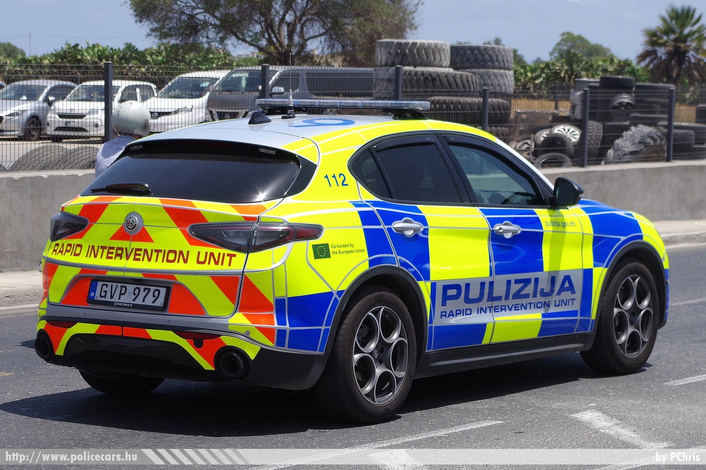 Alfa Romeo Stelvio Sprint, Pulizija (Malta Police Force), Rapid Intervention Unit, fotó: PChris
Keywords: Málta máltai rendőr rendőrautó rendőrség maltese police policecar