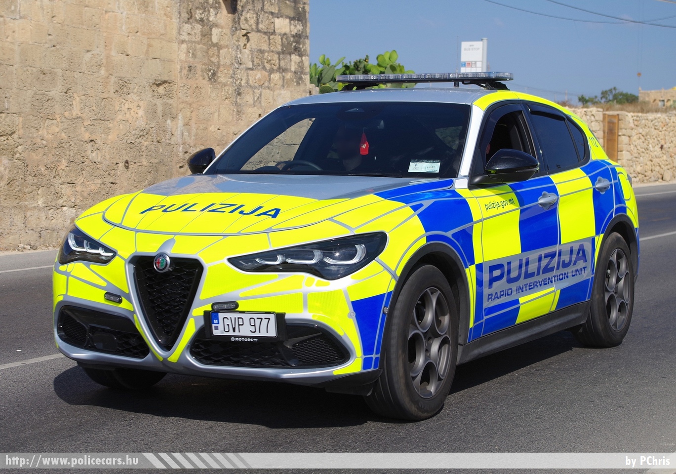 Alfa Romeo Stelvio Sprint, Pulizija (Malta Police Force), Rapid Intervention Unit, fotó: PChris
Keywords: Málta máltai rendőr rendőrautó rendőrség maltese police policecar