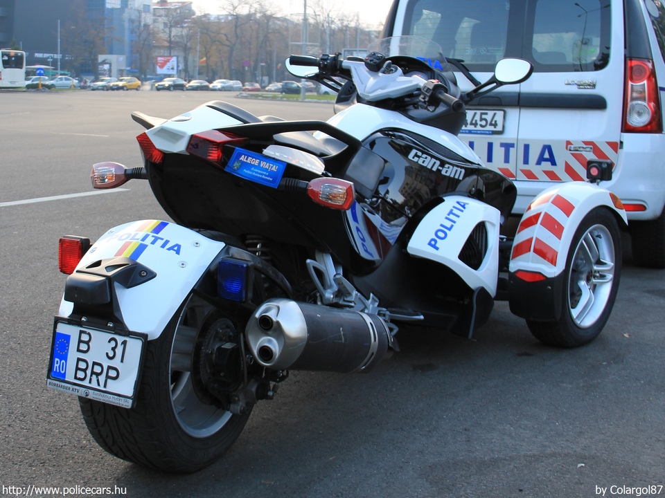 BRP Can-Am Spyder Roadster, fotó: Colargol87
Keywords: román Románia rendőr rendőrmotor rendőrség