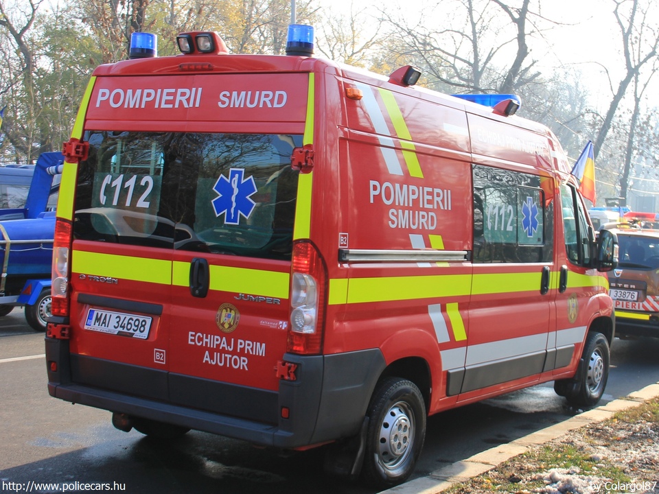 Citroen Jumper, SMURD, fotó: Colargol87
Keywords: román Románia mentő mentőautó SMURD tûzoltó tûzoltóautó  MAI34698