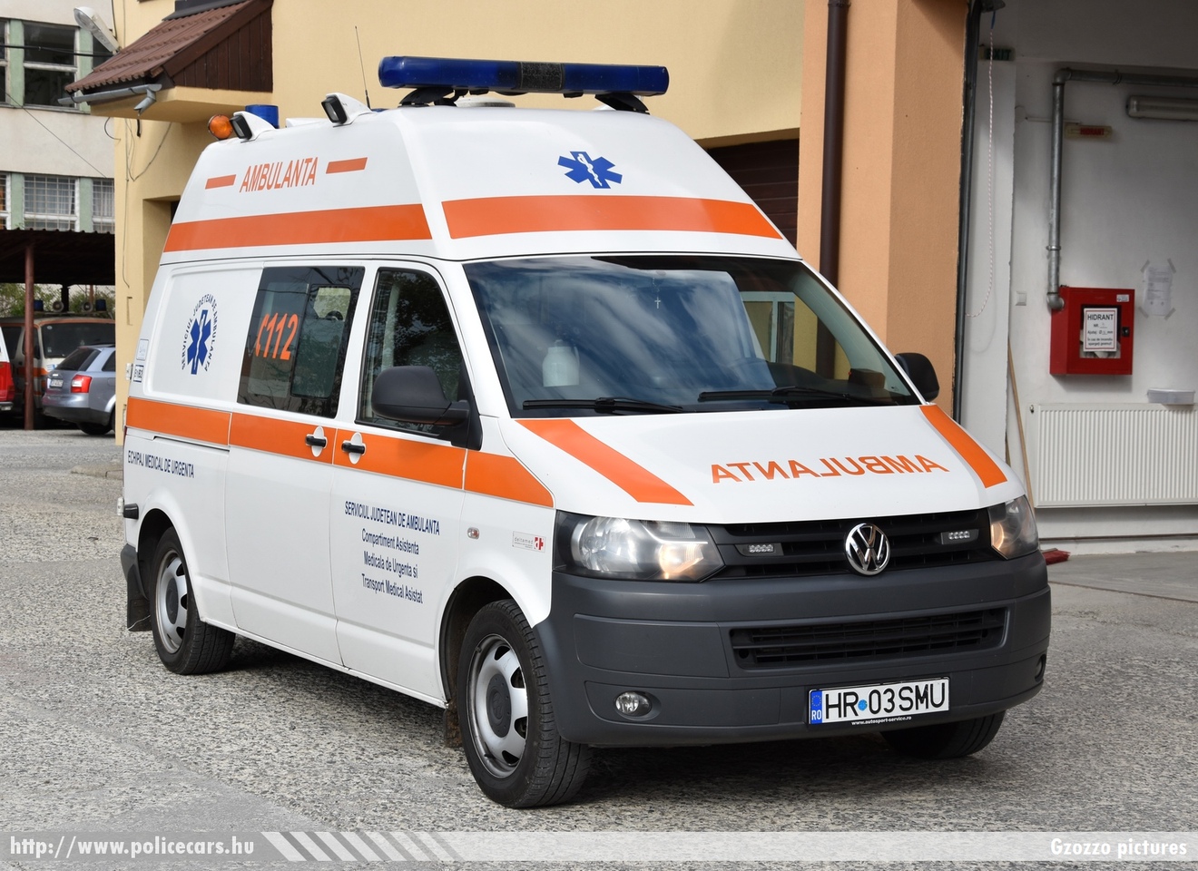 Volkswagen Transporter T5 facelift, fotó: Gzozzo pictures 
Keywords: román Románia mentő mentőautó romanian Romania ambulance