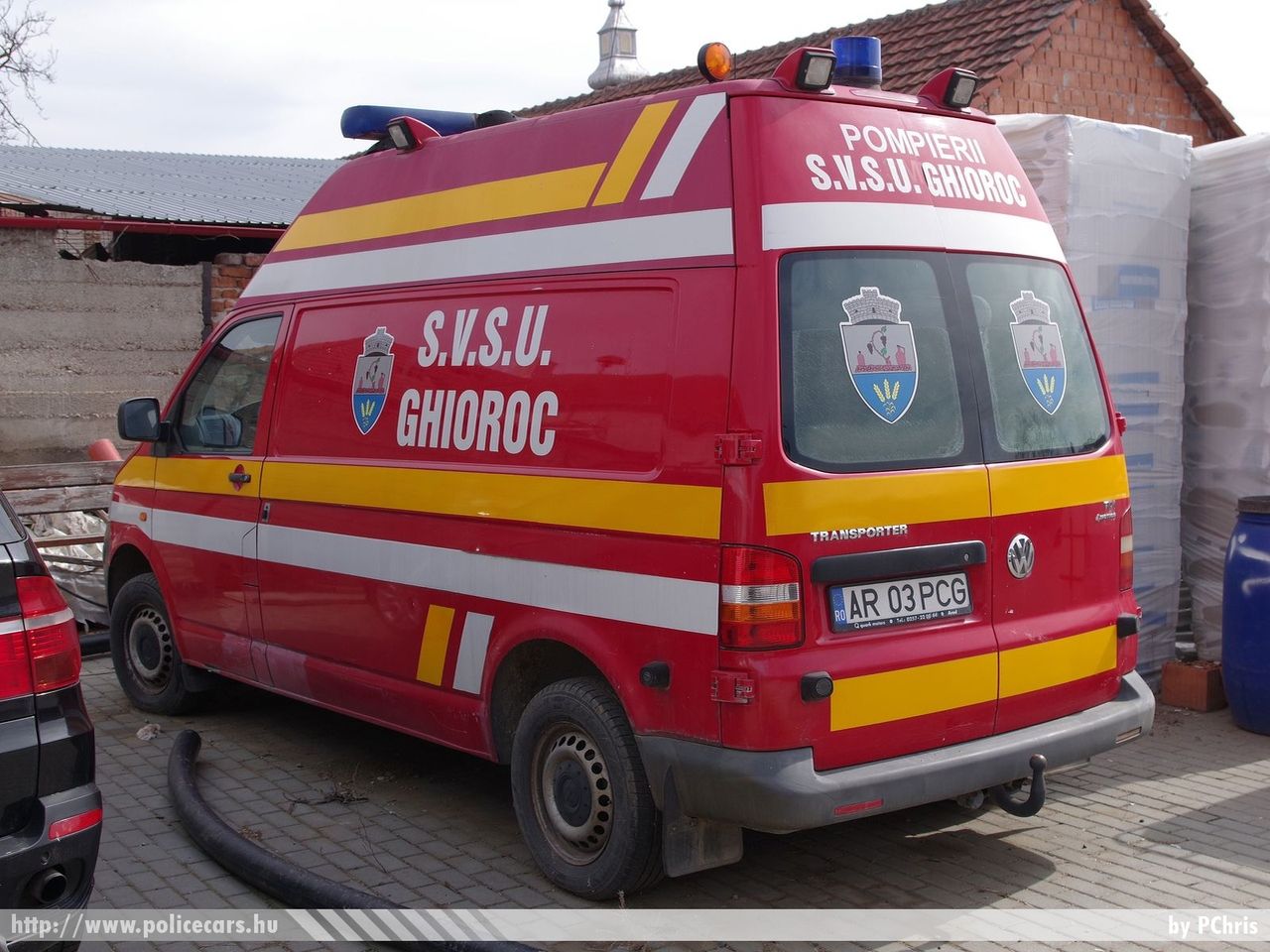 Volkswagen Transporter T5, Györöki Önkéntes Tűzoltóság - S.V.S.U. Ghioroc, fotó: PChris
Keywords: fire román Románia tûzoltó tûzoltóautó romanian Romania firetruck