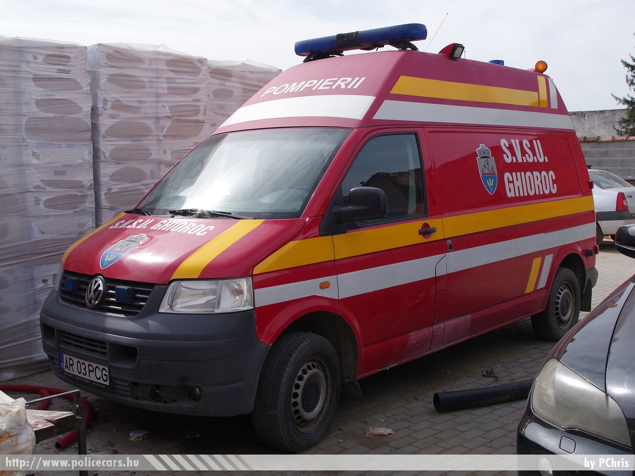 Volkswagen Transporter T5, Györöki Önkéntes Tűzoltóság - S.V.S.U. Ghioroc, fotó: PChris
Keywords: fire román Románia tûzoltó tûzoltóautó romanian Romania firetruck