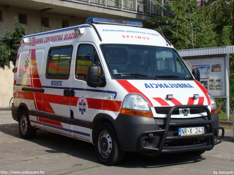 Renault Master, fotó: Autopeti
Keywords: Szlovákia szlovák mentő mentőautó ambulance Slovakia slovakian