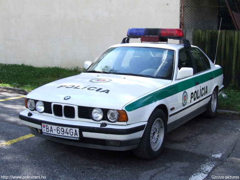 BMW 5 E34,  fotó: Gzozzo pictures
Keywords: rendőrautó rendőr rendőrség szlovák Szlovákia BA-694GA police policecar Slovakia slovakian
