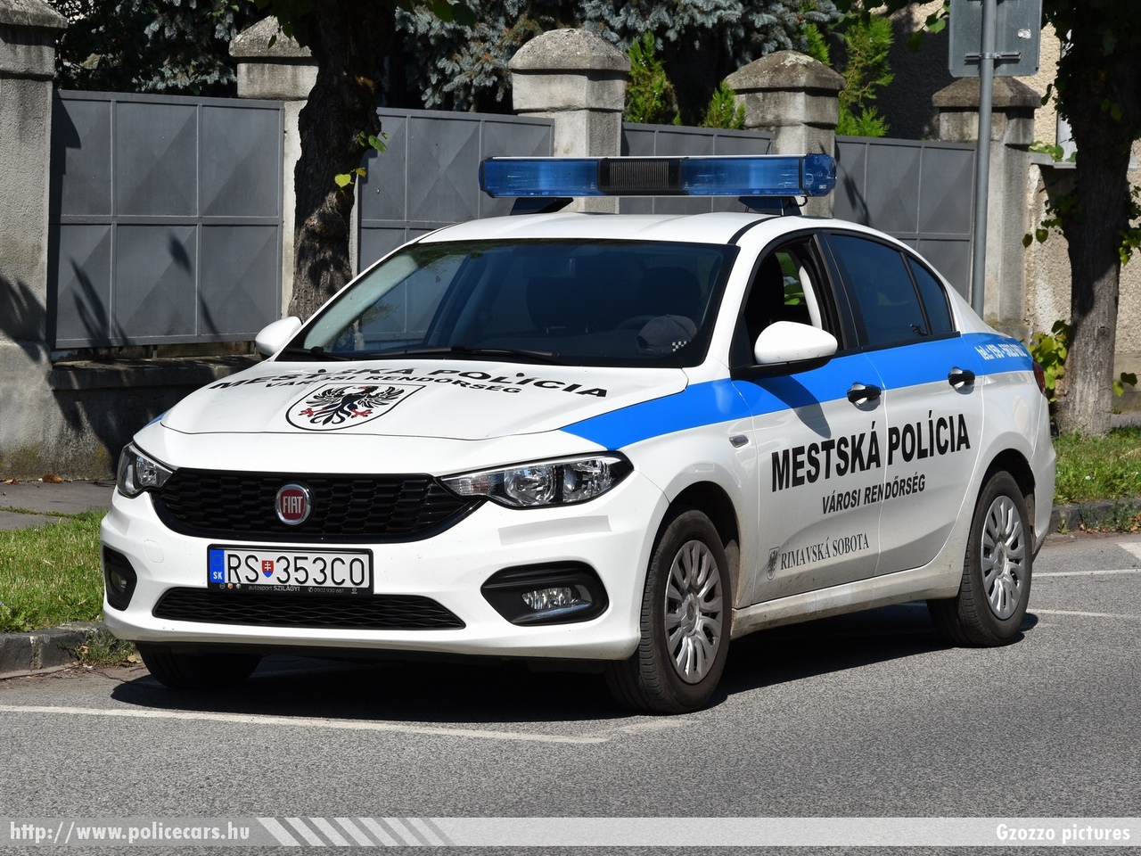 Fiat Tipo, Mestská Polícia Rimavská Sobota (Városi Rendõrség Rimaszombat), fotó: Gzozzo pictures 
Keywords: szlovák Szlovákia rendőr rendőrautó rendőrség police policecar Slovakia slovakian RS-353CO