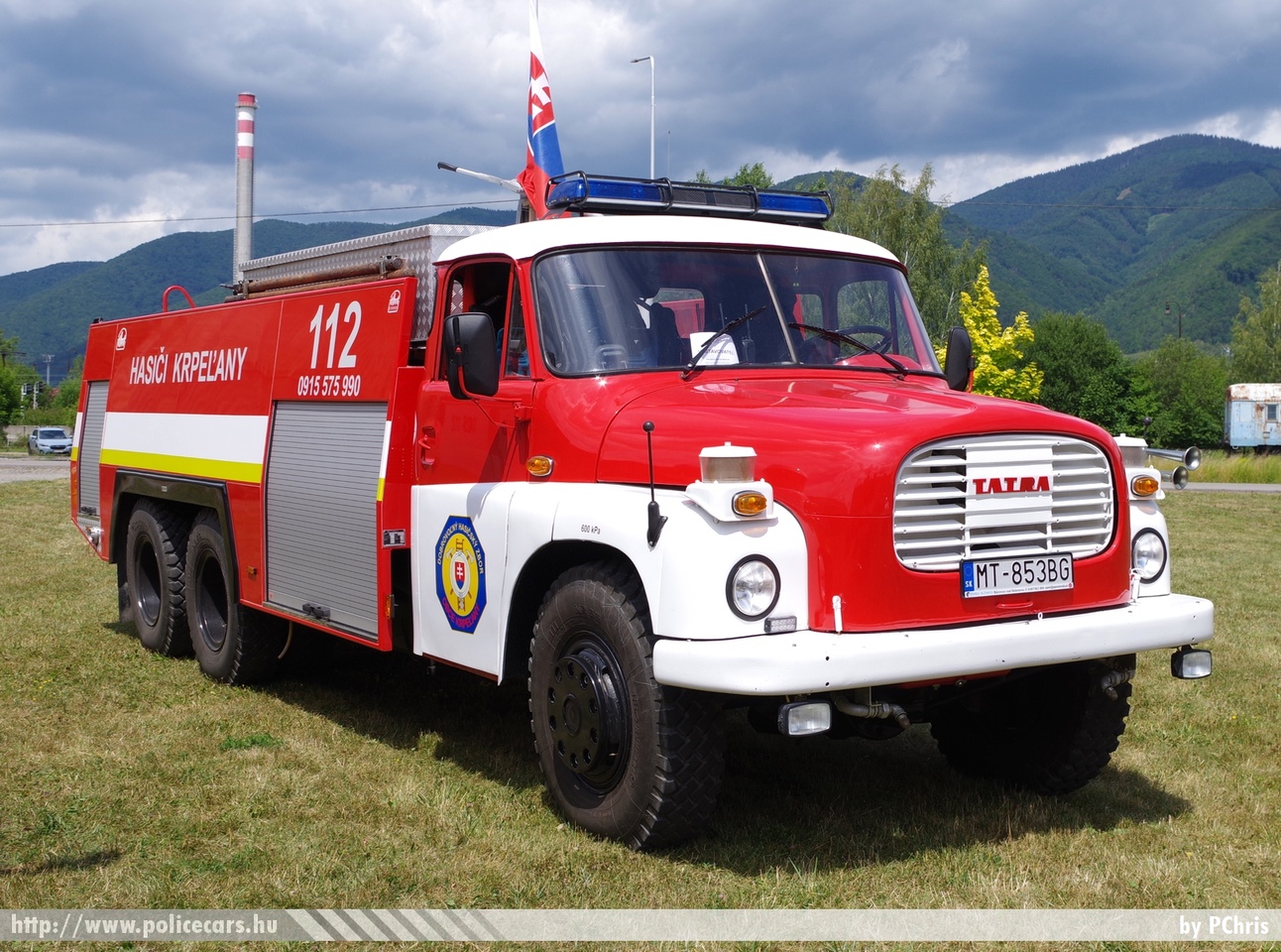 Tatra T148 CAS 32, Dobrovolny hasicsky zbor Krpelany, fotó: PChris
Keywords: Szlovákia szlovák tûzoltó tûzoltóautó tûzoltóság fire firetruck Slovakia slovakian