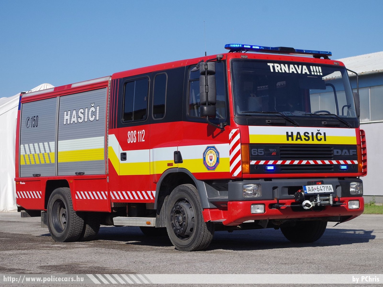 DAF FA 65.180 ATi 4×2 CAS Rosenbauer, Dobrovoľný hasičský zbor Pole Trnava, fotó: PChris
Keywords: Szlovákia szlovák tûzoltó tûzoltóautó tûzoltóság fire firetruck Slovakia slovakian hasici